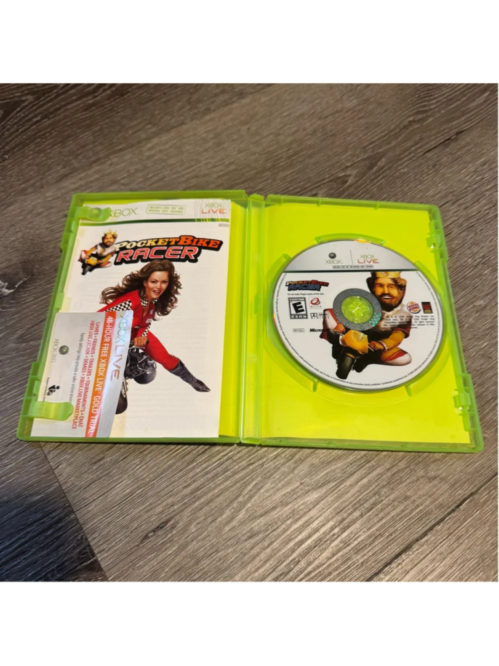 Microsoft PocketBike Racer Burger King Xbox Video Game Promo